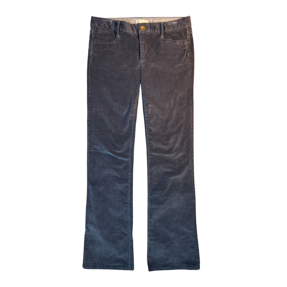 Banana Republic Women's Lowrise Bootcut Cords Jeans  Size 27  Gray Corduroy  BTS